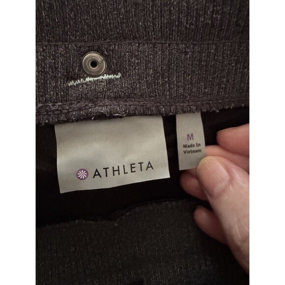 Athleta Skort Active Athletic Stretch Zip Pocket Skirt Shorts Gray M bv - Picture 6 of 8
